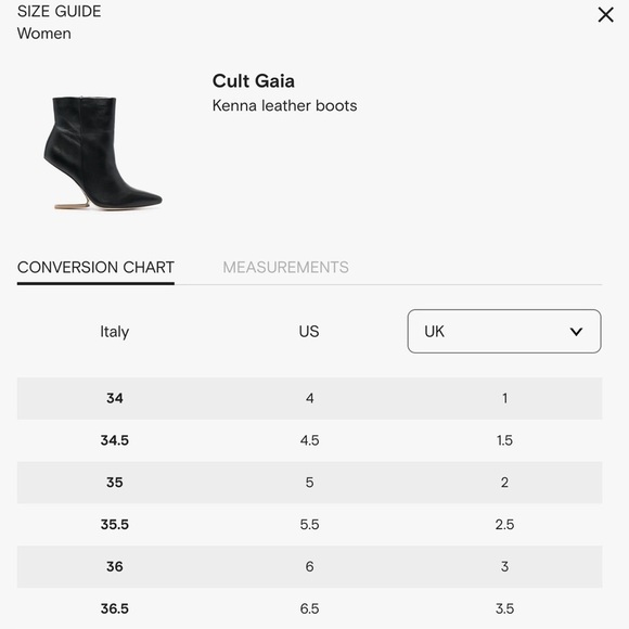 Cult Gaia- Black Kenna Leather Boots IT 36 / US 6 Minimal Trendy - Picture 3 of 12